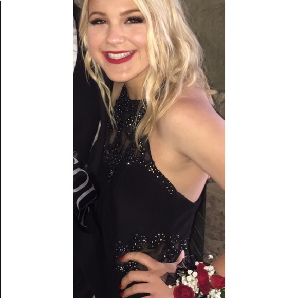 David’s Bridal Halter Prom Dress - Picture 5 of 6